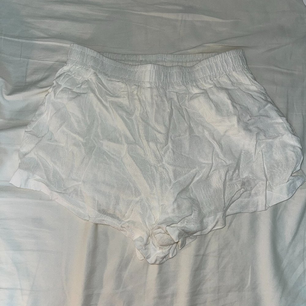 Princess Polly White Beach House Shorts